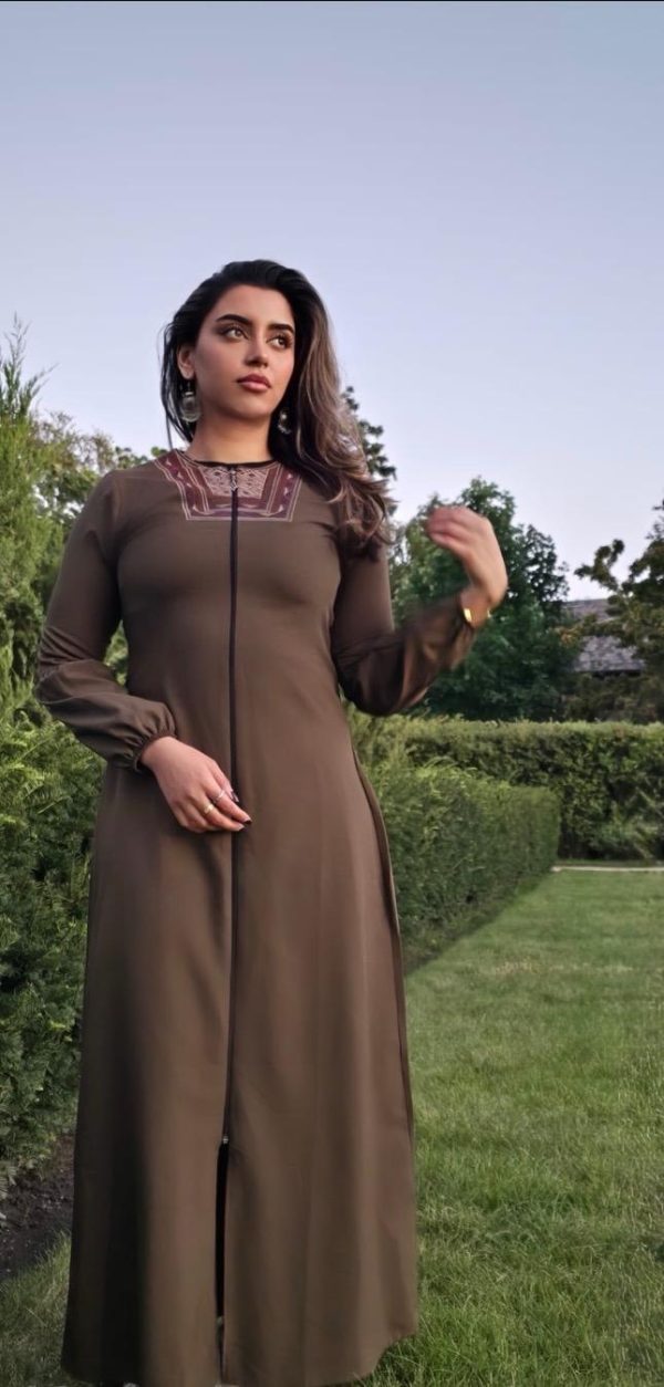 Green Embroidered Dress - Image 2